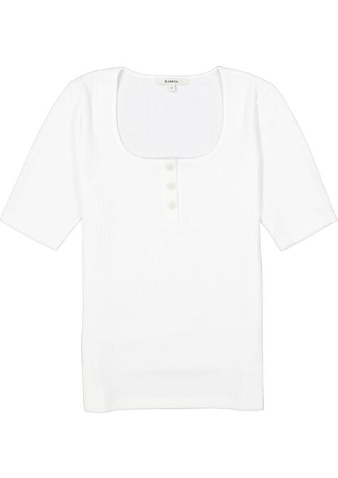 LADIES T-SHIRT SS - OFF WHITE - 04-LARGE