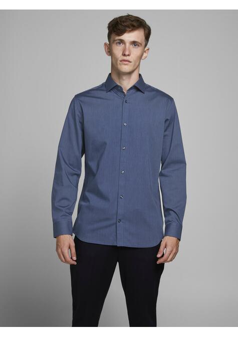 Chemise à manches longues - NAVY BLAZER/SLI - 03-MEDIUM