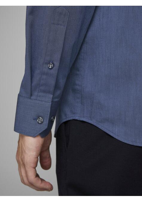 Chemise à manches longues - NAVY BLAZER/SLI - 03-MEDIUM