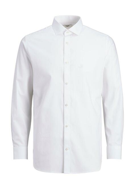 Chemise à manches longues - WHITE/SLIM FIT - 04-LARGE