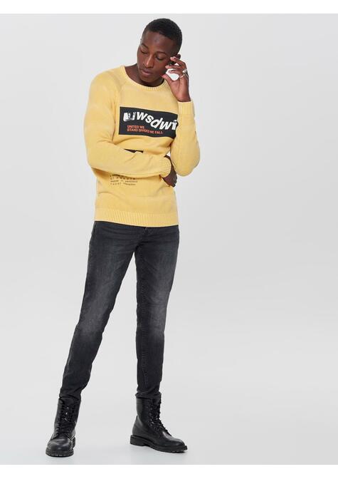 Jeans - BLACK DENIM - 34/32