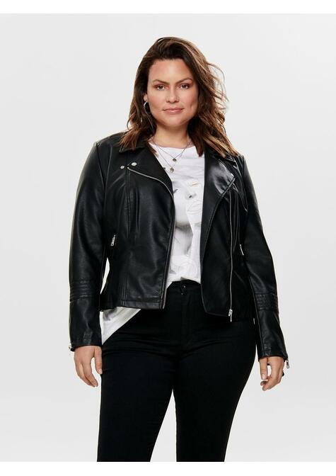 Veste simili cuir - BLACK - 50