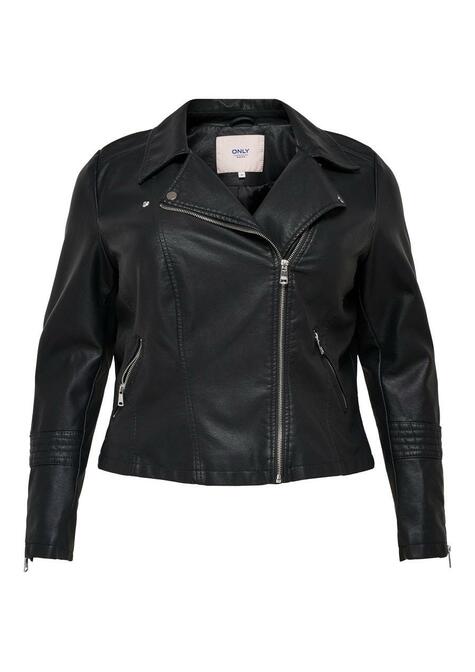 Veste simili cuir - BLACK - 50