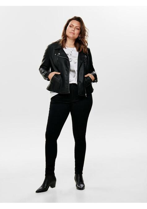 Veste simili cuir - BLACK - 50