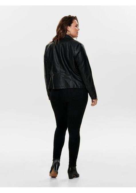 Veste simili cuir - BLACK - 50