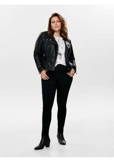 Veste simili cuir - BLACK - 50