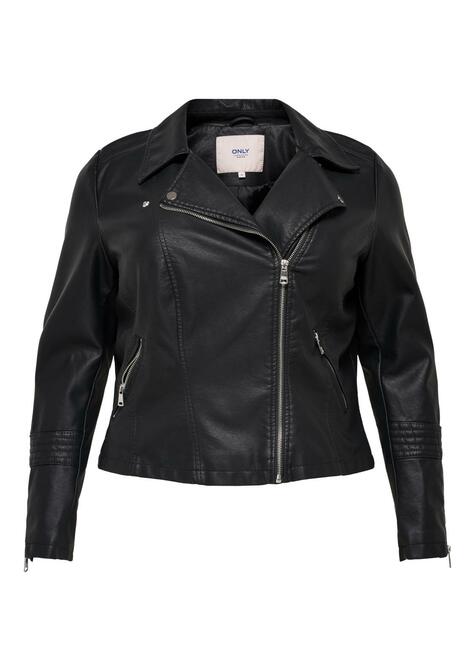 Veste simili cuir - BLACK - 50