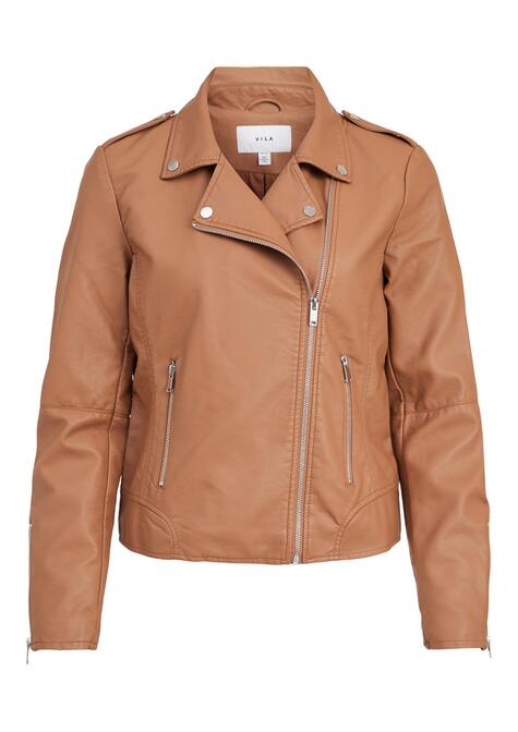 Veste simili cuir - TOASTED COCONUT - 05-EXTRA LARGE
