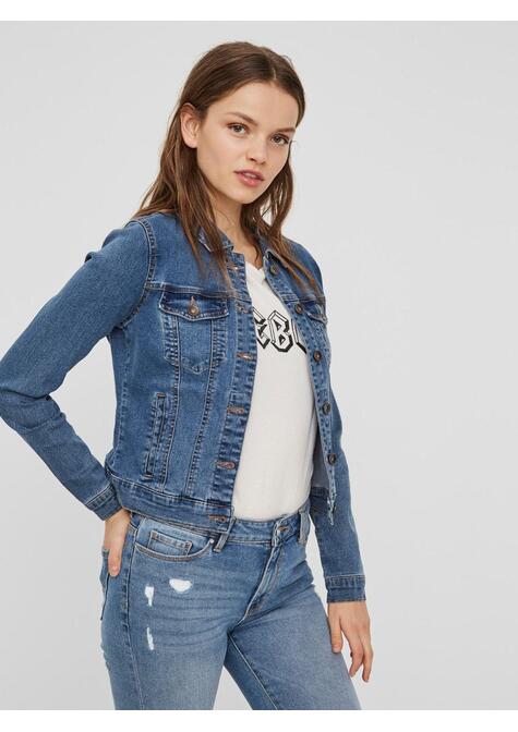 Veste - MEDIUM BLUE DEN - 05-EXTRA LARGE