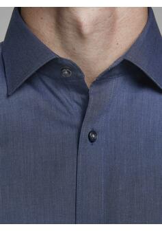 Chemise à manches longues - NAVY BLAZER/SLI - 03-MEDIUM