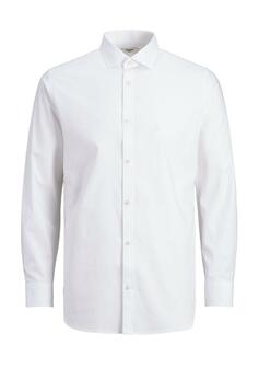 Chemise à manches longues - WHITE/SLIM FIT - 04-LARGE