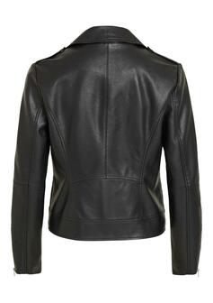 Veste simili cuir - BLACK - 01-EXTRA SMALL