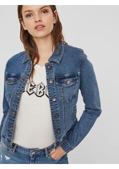 Veste - MEDIUM BLUE DEN - 05-EXTRA LARGE