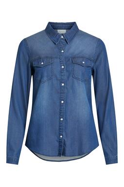 VIBISTA DENIM SHIRT-NOOS - DARK BLUE DENIM