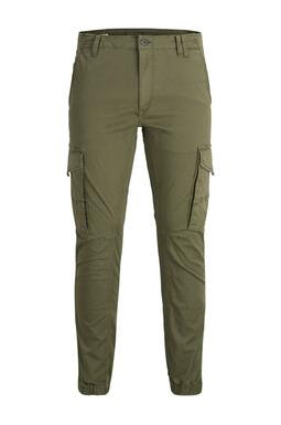 Pantalon cargo - OLIVE NIGHT