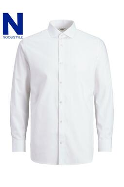 Chemise à manches longues - WHITE/SLIM FIT