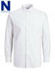 Chemise à manches longues - WHITE/SLIM FIT - 04-LARGE