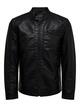 Veste en simili cuir - BLACK - 02-SMALL