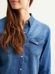VIBISTA DENIM SHIRT-NOOS - DARK BLUE DENIM - 03-MEDIUM