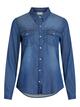 VIBISTA DENIM SHIRT-NOOS - DARK BLUE DENIM - 03-MEDIUM