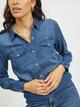VIBISTA DENIM SHIRT-NOOS - DARK BLUE DENIM - 03-MEDIUM