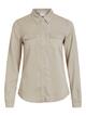 VIBISTA DENIM SHIRT-NOOS - SIMPLY TAUPE - 01-EXTRA SMALL
