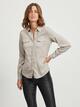VIBISTA DENIM SHIRT-NOOS - SIMPLY TAUPE - 01-EXTRA SMALL